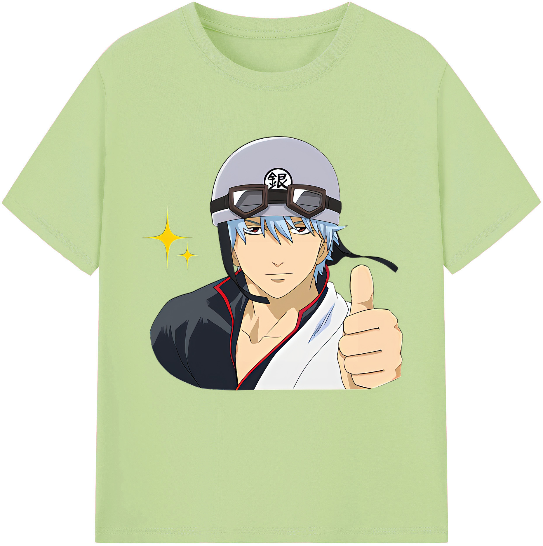（画像用） ぎんたま 坂田銀時（さかたぎんとき） 神楽 志村新八（しむら しんぱち） GINTAMA Sakata Gintoki Kagura Shimura Shinpachi 綿100％半袖Tシャツ（フロントプリント）